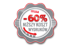 60% niższy koszt wydruków
